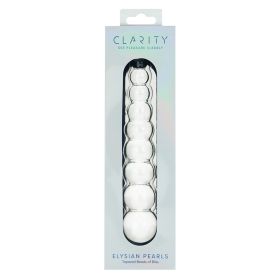 Clarity Glass Dildo Elysian Pearls