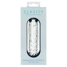 Clarity Glass Dildo Seraphic Ripple