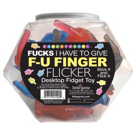 F-U Finger Flicker Fidget Toy Fishbowl of 24
