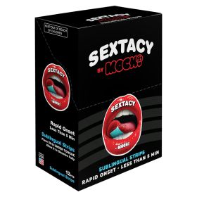 Sextacy Sublingual Strip Display of 12