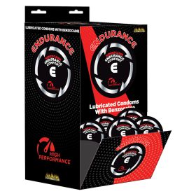 Endurance Comfort Benzocaine Condoms Display of 144pcs