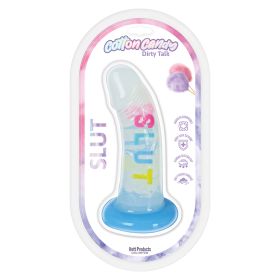 Cotton Candy Dirty Talk Slut Dildo 6"