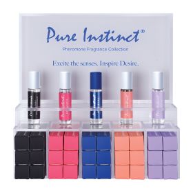 Pure Instinct Signature Collection Pheromone Roll On Display of 30