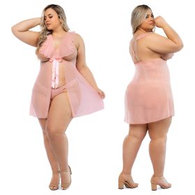 Hello Sexy The Juliet Babydoll and Panty Set Curvy-Cherry 2X/3X-Boxed
