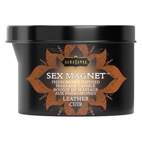 Kama Sutra Sex Magnet Pheromone Massage Candle Leather 6oz