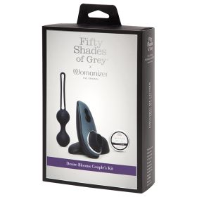 Fifty Shades of Grey X Womanizer Desire Blooms Kit-Black