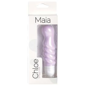 Maia Chloe Twisty Silicone G-Spot Vibe-Lavender 5"