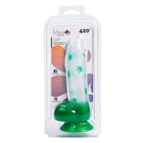 Maia Leif Cannabis Print Suction Cup Dong