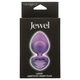 Jewel Black Diamond Heart Plug Large
