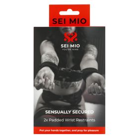 SEI MIO Sensually Secured Padded Wrist Restraints