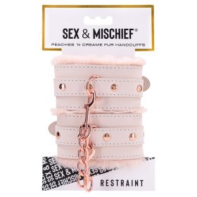 S&M Peaches ‘n CreaMe Fur Handcuffs