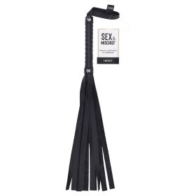 S&M Black Leather Flogger