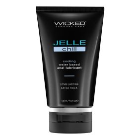 Wicked Jelle Chill Cooling Waterbased Anal Lubricant 4oz
