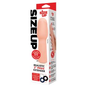 Size Up Realistic Penis Extender 2"