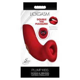 LickGasm Plump Kiss Sucking and Vibrating Clitoral Stimulator