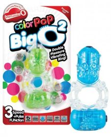 Color Pop Big O 2 Double Cock Ring Assorted Colors