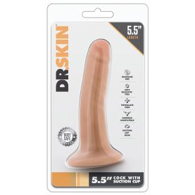 Dr. Skin Cock With Suction Cup (Option: Vanilla 5.5")
