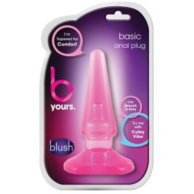 B Yours. Basic Anal Plug (Option: Pink)