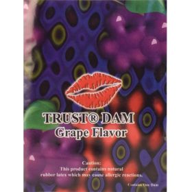 Dental Dam Condom (Option: Grape)