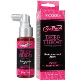 GoodHead Deep Throat Spray (Option: Sweet Strawberry 2oz)