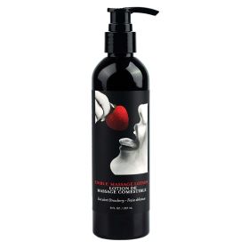 Earthly Body Edible Massage Lotion (Option: Strawberry 8oz)