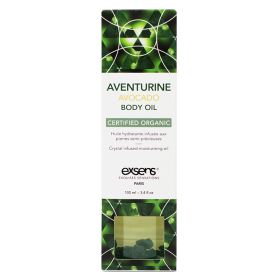 Exsens Organic Crystal Infused Body Oil (Option: Aventurine Avocado 3.4oz)