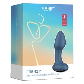 Honey Play Box Frenzy Pressure Sensing Rotating Butt Plug (Option: Blue)