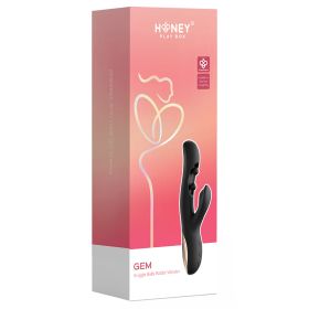 Honey Play Box Gem Rabbit Vibrator (Option: Black)