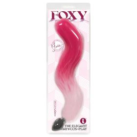 Foxy Silicone Tail Butt Plug (Option: Pink Gradient)