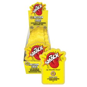 Smack Lickable Massage Oil (Option: Passion Fruit 3ml Pouch Display of 36)
