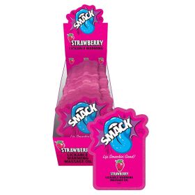 Smack Lickable Massage Oil (Option: Strawberry 3ml Pouch Display of 36)