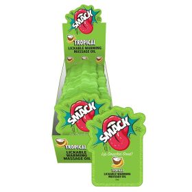 Smack Lickable Massage Oil (Option: Tropical 3ml Pouch Display of 36)