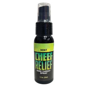 Cheef Relief Throat Spray (Option: Mint 1oz)