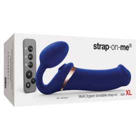 Strap On Me Multi Orgasm Bendable Strap (Option: OnNight Blue XL)