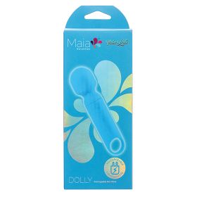 Maia Vibelite Dolly Rechargeable Silicone Mini Wand (Option: Blue)