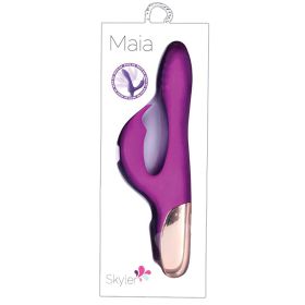 Maia Skyler Rechargeable Bendable Rabbit (Option: Purple 8.5")