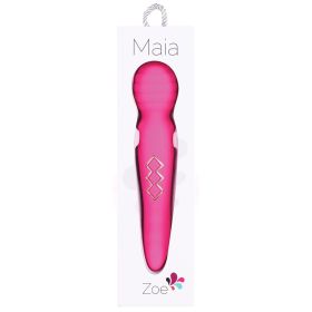Maia Zoe Twisty Rechargeable Vibrating Wand (Option: Pink)