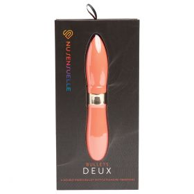 Sensuelle Double Ended Deux Bullet (Option: Coral)