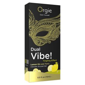 Orgie Dual Vibe! Intimate Arousal Gel (Option: Lemon Gin and Tonic)