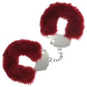 Ouch Heavy Duty Fluffy Handcuffs (Option: Burgandy)