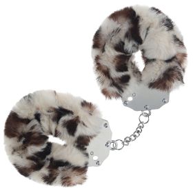 Ouch Heavy Duty Fluffy Handcuffs (Option: SnowLeopard)