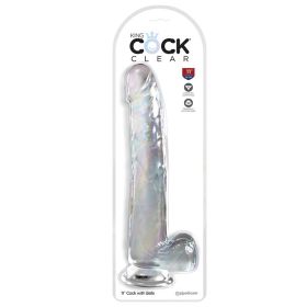 King Cock Clear with Balls (Option: Clear 11")