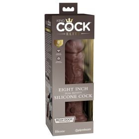 King Cock Elite Dual Density Silicone Cock (Option: Brown 8")