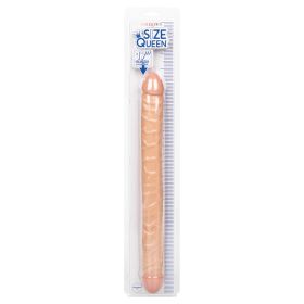 Size Queen Double Dildo (Option: Ivory 17")