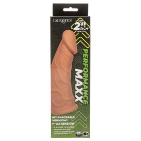 Performance Maxx Rechargeable Vibrating Extension (Option: Brown 7")