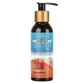Sensuva Natural Water Based Lubricant (Option: Strawberry 4oz)