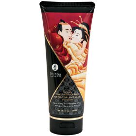 Shunga Kissable Massage Cream (Option: Sparkling Strawberry Wine 7oz)