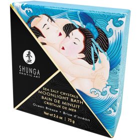 Shunga Moonlight Bath Sea Salt Crystals (Option: Ocean Breeze 2.6oz)
