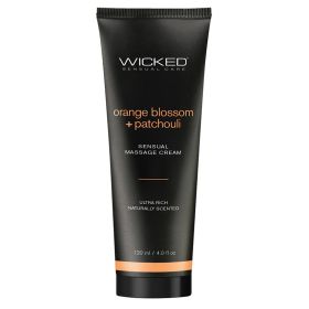 Wicked Sensual Massage Cream (Option: Orange Blossom + Patchouli Scented 4oz)