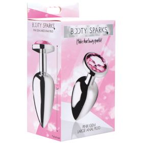 Booty Sparks Pink Gem Anal Plug (Option: Large)